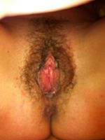 Hairy muff on my