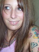 Slutty tattooed