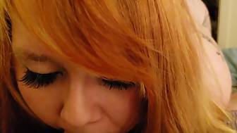 giving boyfriend wet suck