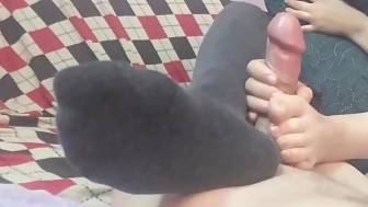 teenager girlfriend footjobhandjob shes