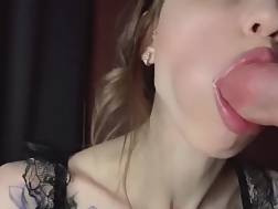 11 min - Young maid gulps prick