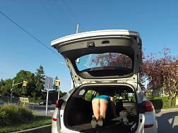 6 min - Mom car panties heels