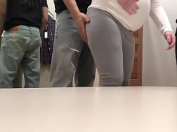 6 min - Public drill dressing pregnant