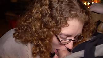 redhead milf swallows hubbys