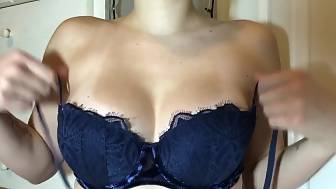 massaging boobs baby oil