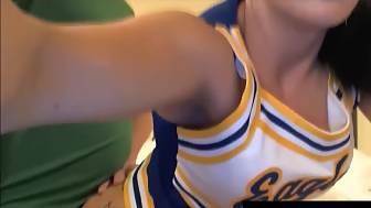 cheerleader fucks hard cock