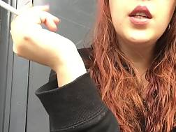 6 min - Redhead teen smoking bra