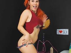 8 min - Huge melons redhaired caught