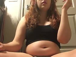 5 min - Chubby goth teen redhead