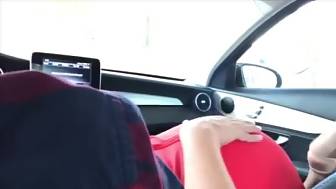 blowing public car