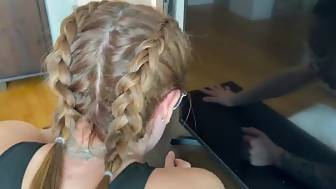 blowjob prick ride behind