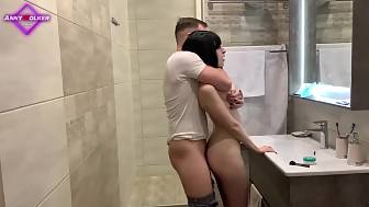 fucked friends bathroom late