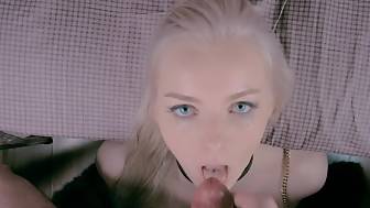 young blondie facialized underwear
