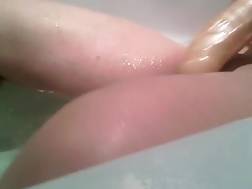 4 min - Herself jerking dildo bathtub