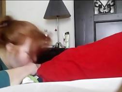 4 min - Redhaired wife blowjob cock
