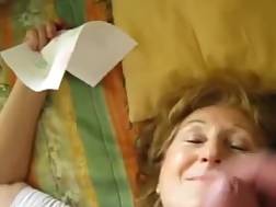 2 min - Grandmother licks nutsack facial