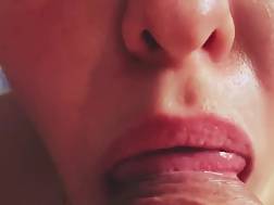 5 min - Blow close jizz throat