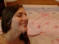 14 min - Blackhaired rides fat penis