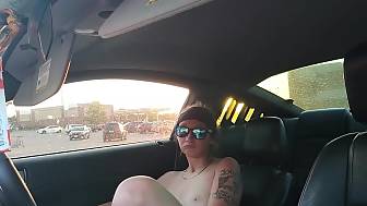 slut bored playing car