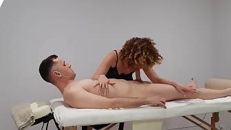 cool back massage happy