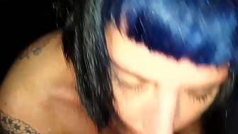 sucked boyfriend covered face