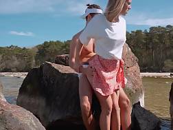 7 min - Pounding vagina public beach