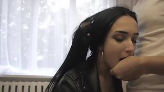 petite gf leather enjoys
