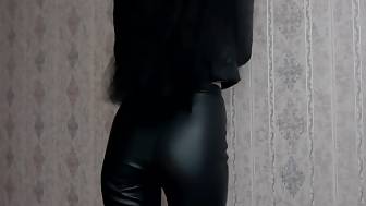 petite wife leather clothes