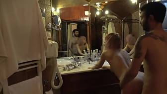 mature woman drilled shower