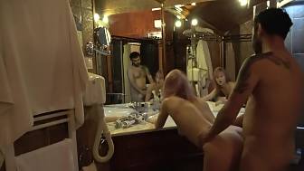 mature woman drilled shower