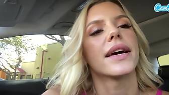 sexual blond masturbating public