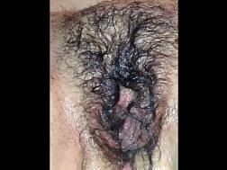 3 min - Unshaved wet vagina fisting