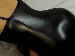6 min - Blonde milf black latex