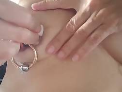 17 min - Milf big pierced nips