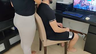 mature mom hand watching
