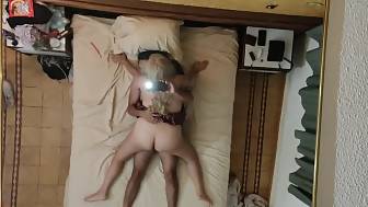 lighthaired college teen rides