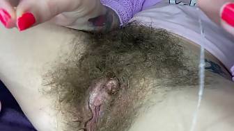 wet play closeup hairy