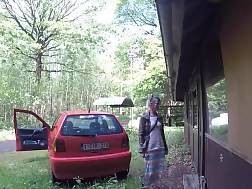 7 min - Outdoor car closeup creampie