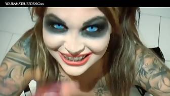 german couple halloween bang