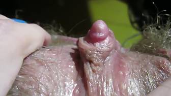 big pleasure button hairy