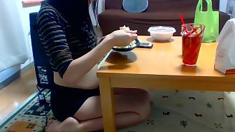 japanese housewife belly stuffing