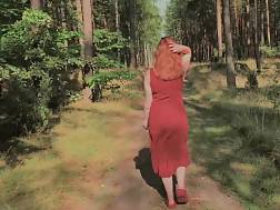 3 min - Redhaired pissing forest exposing