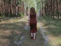 3 min - Redhaired pissing forest exposing