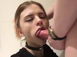 10 min - Sucks schoolgirl fucking mouth