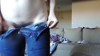 tight denim mother caught