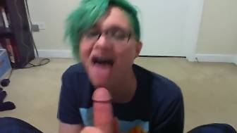 roughish blow job