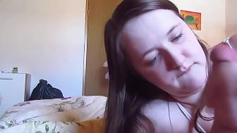 closeup blow job finishing