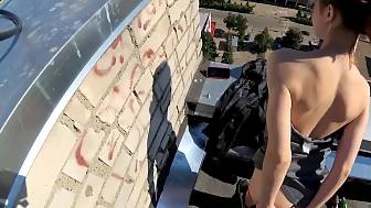 cum panties outdoor pov