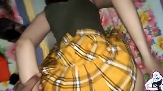 sexy japanese schoolgirl plays