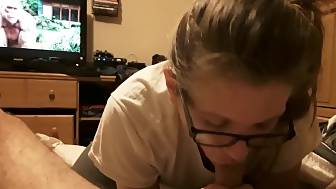 giving blowjob hj